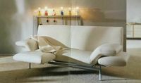 Designer Sofa Couch Edles Design Echtes Leder in creme weiß Baden-Württemberg - Filderstadt Vorschau