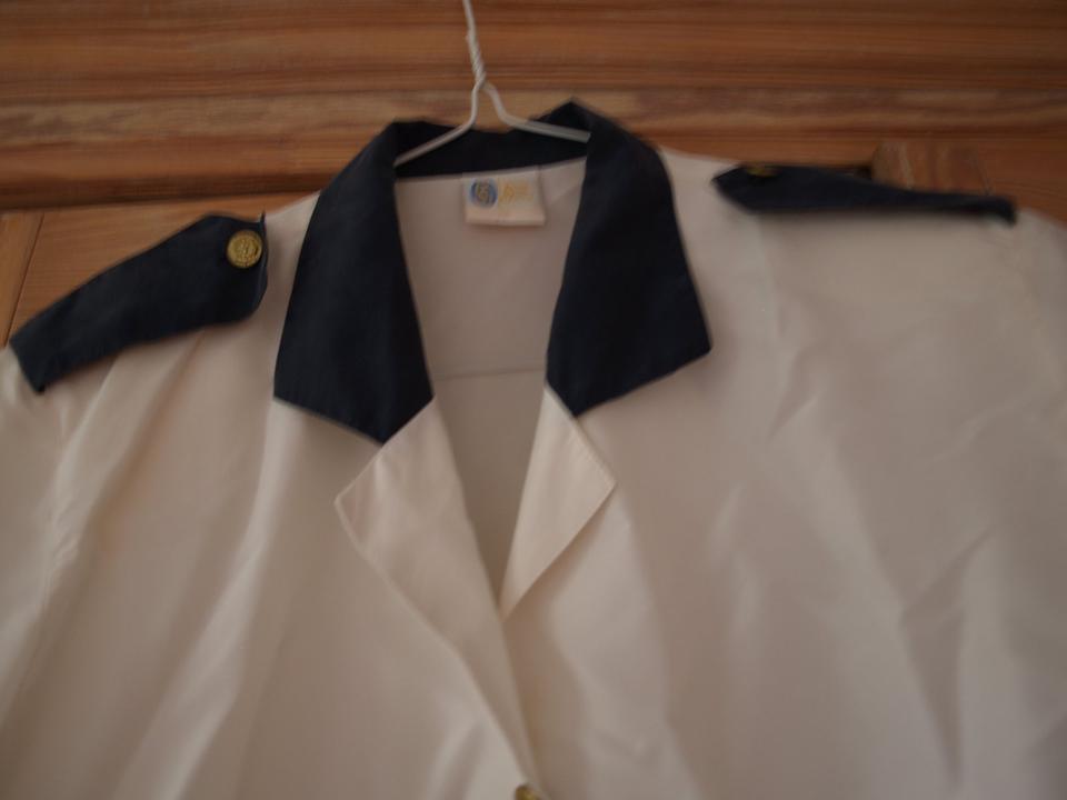 Seidenbluse Matrosenstil "Vintage" Gr. 44, neuwertig  (inkl. VK!) in Sickte