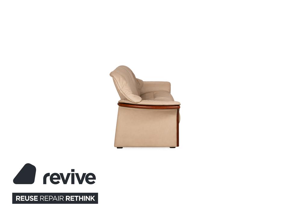 Stressless Eldorado Leder Sofa Garnitur Beige Creme 3x Sessel in Köln