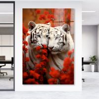 Weiße Tiger, Premium Wandbild, Acrylglas, Poster, Leinwand Deko Stuttgart - Stuttgart-Ost Vorschau