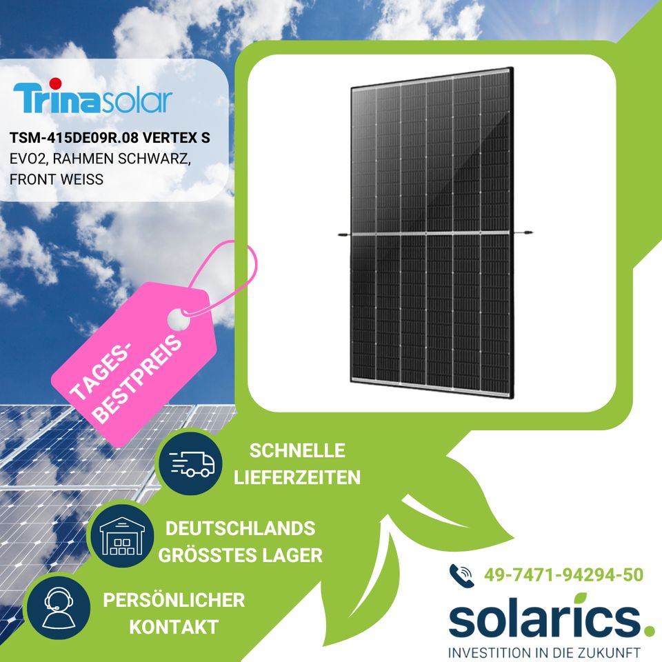 ⭐Trina Solar Solarmodul TSM-415DE09R.08 VERTEX S ⭐ in Hechingen