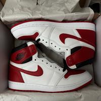 Air Jordan 1 High OG Retro Heritage White/Univerity Red US11/EU45 Niedersachsen - Einbeck Vorschau