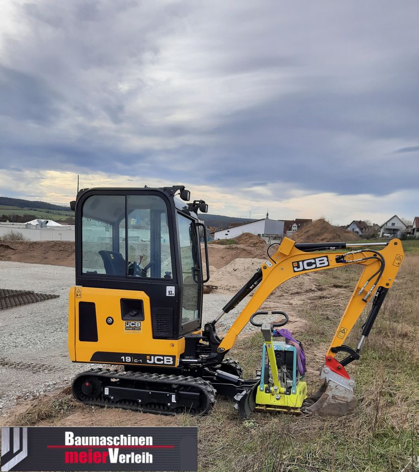 Minibagger, Stampfer, Rüttelplatten,Baumaschinen Verleih, Mieten in Vestenbergsgreuth