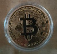 Bitcoin Münze ideales Geschenk 4 cm Bayern - Hahnbach Vorschau