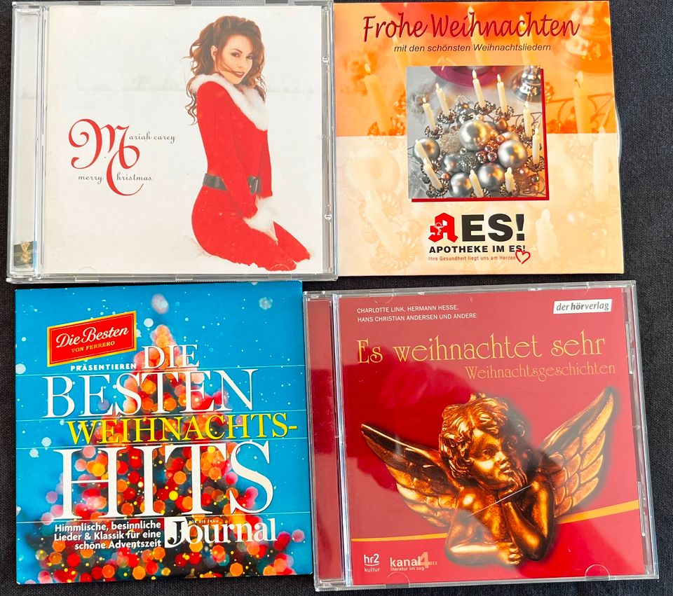 4x Weihnachts CDs, z.B. Mariah Carey uvm ... wie NEU in Frickenhausen