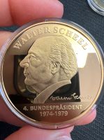4. Bundespräsident Walter Scheel Medaille 24 Karat vergoldet Berlin - Mitte Vorschau
