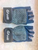 Fitness Handschuhe Unifit Gr. M Leder schwarz blau Kr. München - Taufkirchen Vorschau