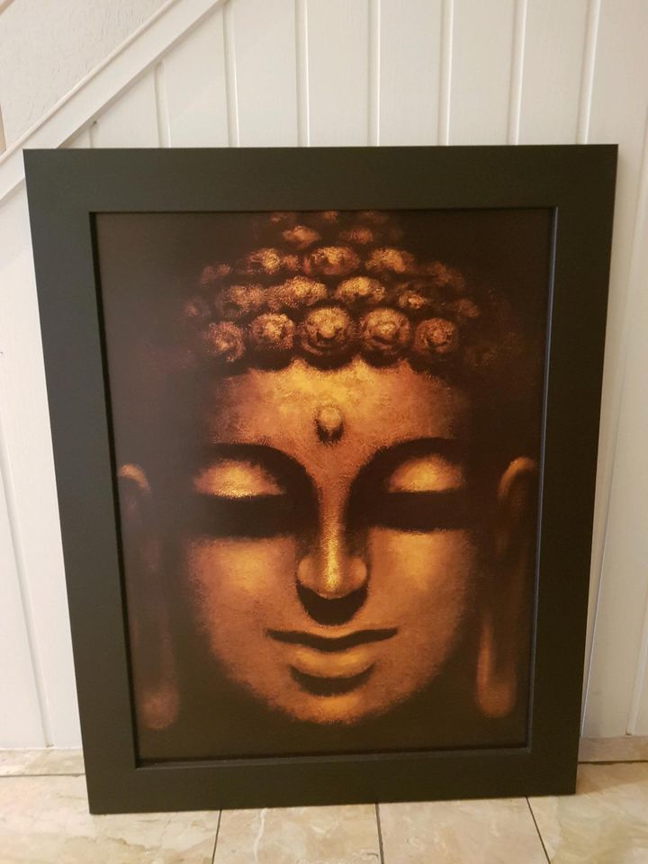 Buddha Bild mit Rahmen in Bünde