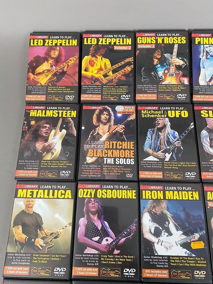 Lick Library Guitar Lessons/Tutorials DVDs inkl. Portablem Player in Herne