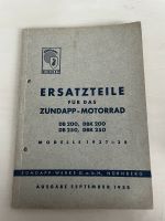 Zündapp DB200•DB250•DBK200•DBK250 Ersatzteilliste 1937-38 Baden-Württemberg - Bad Rappenau Vorschau