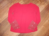 Elegante Bluse dunkelrot mit Spitze Gr. 34 XS 164 170 C&A Bayern - Nordendorf Vorschau