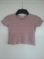 Gr. S 36 Pull&Bear T-Shirt cropped Top rosa w. neu weiß gestreift Niedersachsen - Melle Vorschau