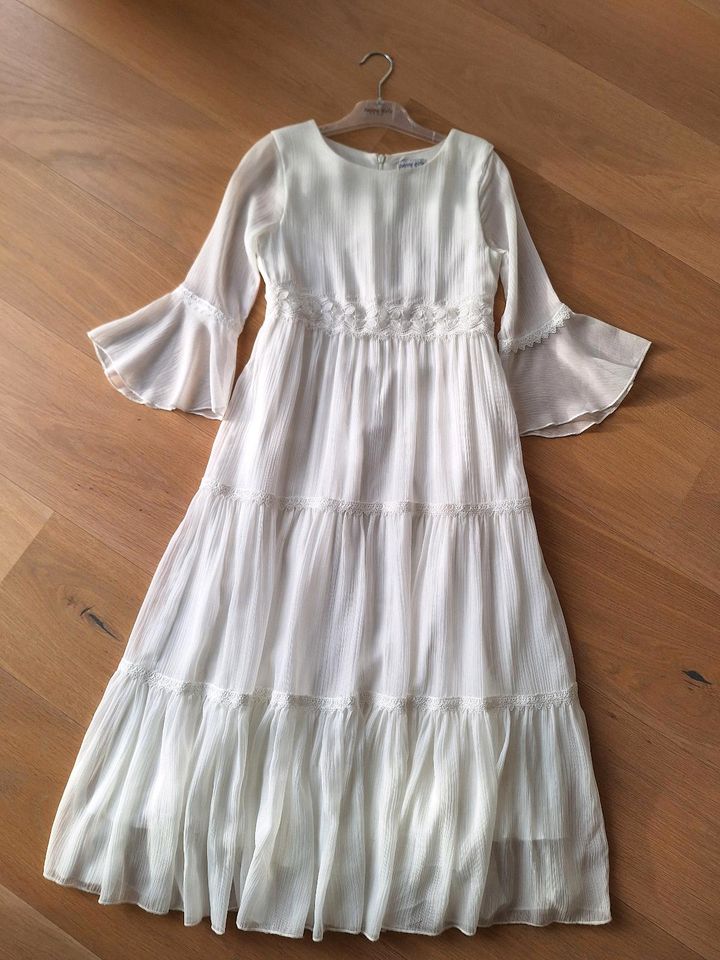 Kommunionkleid Gr 140 von Happy girls creme/ecru in Nieder-Olm