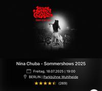 Suche Nina Chuba Ticket 18.07.2025 Berlin - Zehlendorf Vorschau