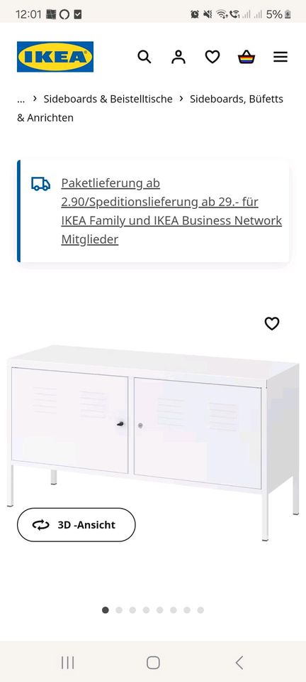 Metallkommode von Ikea zu verkaufen in Regenstauf