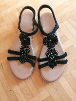 Schwarze Sandalen Größe 37 Hessen - Bad Homburg Vorschau