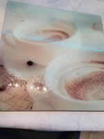 Glas Bild Kaffeetasse TOP ZUSTAND 50x50cm Niedersachsen - Gifhorn Vorschau