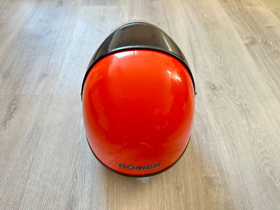 RÖMER 1000 Motorradhelm Helm Retro Vintage 70er Jahre orange in Wetter (Ruhr)