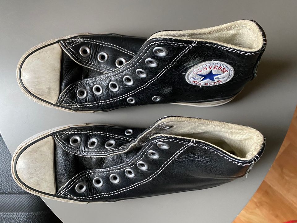 Converse All Star - Leder - schwarz - Größe 35 in Hamburg