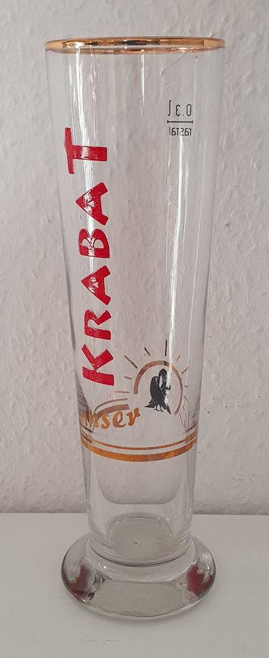 Bierglas KRABAT (0,3l) Lausitz Sorbisch Sammlung Osten Cottbus in Cottbus