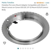 Fotodiox Pro Lens Mount Adapter Nikon to Canon Baden-Württemberg - Eislingen (Fils) Vorschau