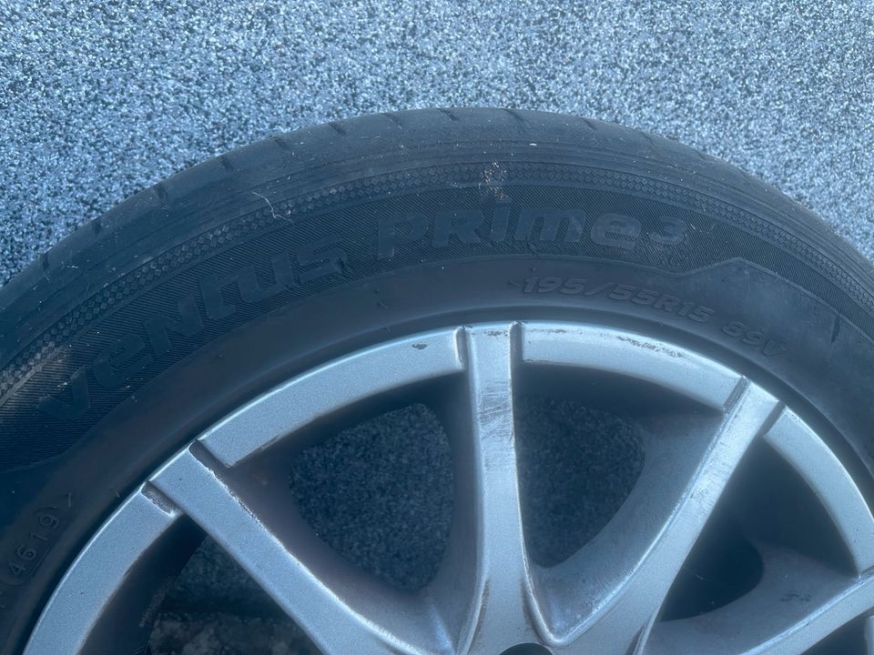 ALUFELGEN MIT REIFEN 195/55 R15 PEUGEOT 206 in Duisburg