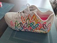 Skechers Sneakers weiß mit bunten Herzen Bayern - Kulmbach Vorschau