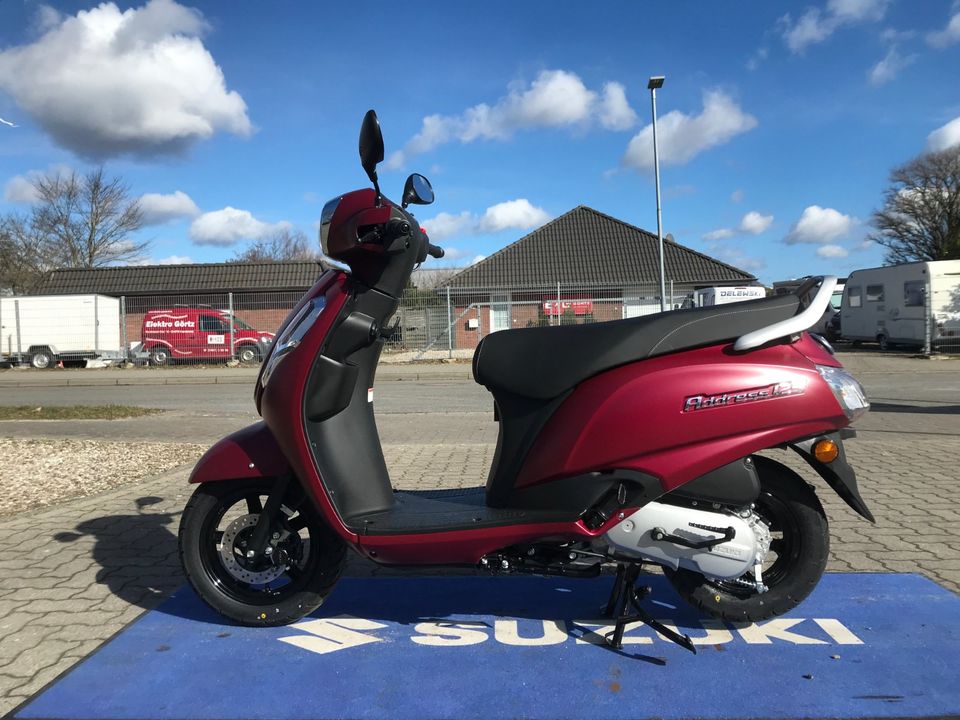 Böwadt-und-Hansen-068-Suzuki-Roller-UZ-125-Address-weinrot in Handewitt