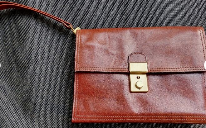 ASTOR BAGS Herren Gelenktasche echtes Leder Rotbraun in Neu Ulm