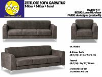 Sofa Couch Wohnlandschaft 3-3-1 Garnitur Luxus-Microfaser dunkelg Nordrhein-Westfalen - Mettingen Vorschau