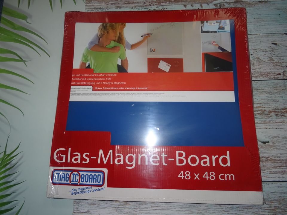 Glas Magnettafel Schreibtafel Memoboard ❤ Pinnwand 48 x 48 cm in Kassel