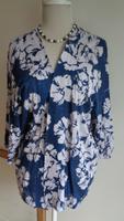 BRAX Feel Good❤️Blau-weiße Jacke 100 % Leinen Florales Design 40 Niedersachsen - Lüneburg Vorschau