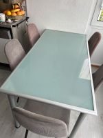 Tisch Esstisch Computertisch 157x78cm  Milchglas silber matt IKEA Hessen - Kassel Vorschau