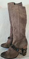 KENNEL&SCHMENGER ECHTLEDER DAMEN STIEFEL GRAU GR.37(5);- NEUWERTI Bayern - Dittelbrunn Vorschau