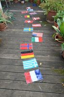 Girlande mit Flaggen veschiedener Länder, hübsch, multikulti, vgl Baden-Württemberg - Reutlingen Vorschau