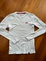 Alpha Industries Langarmshirt weiß (164) S Rückenprint Düsseldorf - Garath Vorschau