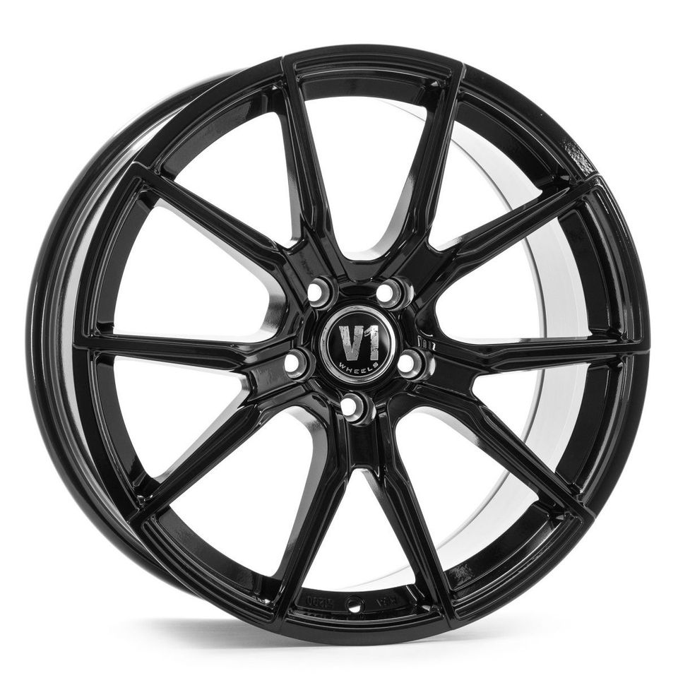 V1 Wheels 19 Zoll Felgen für Seat Cupra Leon Ateca Alhambra Altea Formentor Tarraco Exeo 1P 5F KL 5FP 7N KM VZ VZ4 VZ5 KN FR 5P 3R Hybrid e Sommerräder Winterräder schwarz 8,5x19 ET34 ET45 5x112 Räder in Neckarsulm