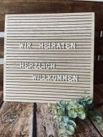 Letterboard Hochzeitsdeko Verleih Hochzeit Willkommensschild Niedersachsen - Ganderkesee Vorschau
