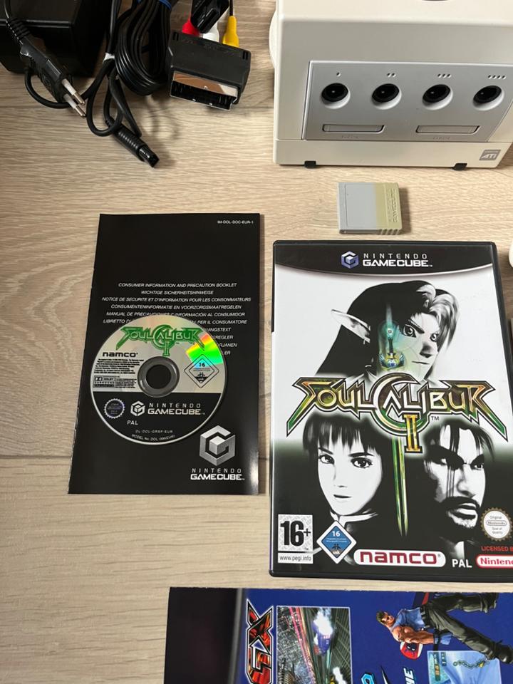 Nintendo Gamecube Game Cube Pearl White Soul Calibur Set in Baindt