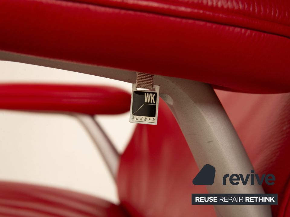 WK Wohnen Flex 679 Leder Sessel Garnitur Rot manuelle Funktion in Köln