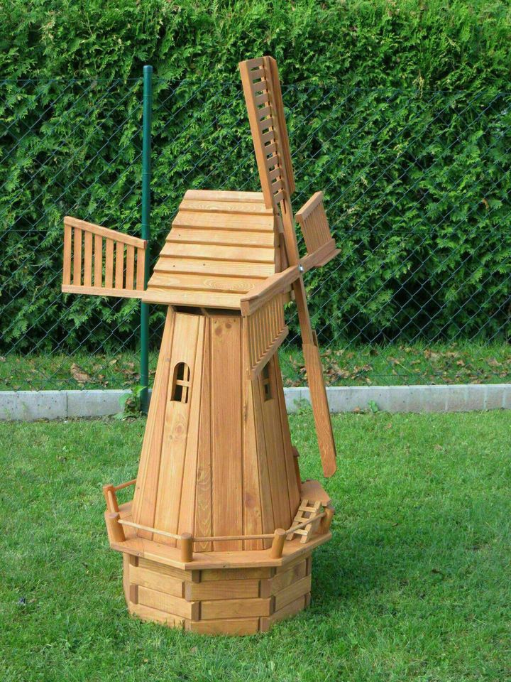 Windmühle Achteck 148 cm hoch, Neu,Kiefernholz, incl. Versand in Wimmelburg