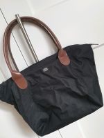 Schwarze Handtasche mit braunem Leder Griff edc by Esprit Niedersachsen - Großheide Vorschau