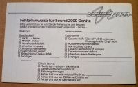 Ford Audio der 90er Jahre - Aufkleber Sound 2000 / Fehlersuche Nordrhein-Westfalen - Herford Vorschau