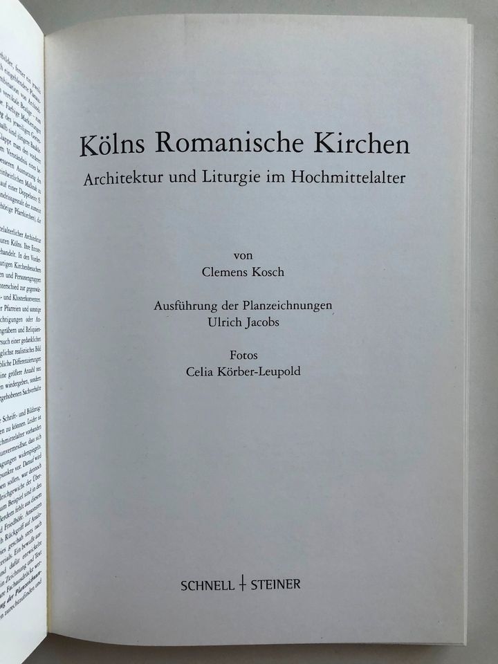 Kölns Romanische Kirchen Architektur und Liturgie in Düsseldorf