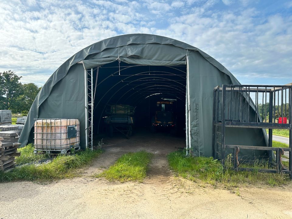 Optimaler Schutz vor Wind, Sonne, Regen, Hagel und Schnee - Genehmigungsfreie Rundbogenhalle - Kein Fundament nötig - robuste, korrosionsfreie Gestänge - Lagerware - Ersatzteile - Garantie - Statik in Hamburg