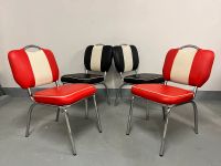 4 Stühle 80er 90er Jahre Dining Chair American Diner Rot Schwarz Häfen - Bremerhaven Vorschau