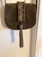 Tasche Wildleder braun/Gold/silber Wandsbek - Hamburg Marienthal Vorschau