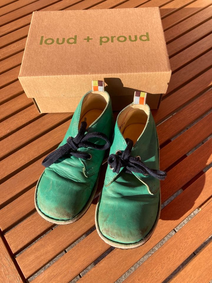 Stylische Halbschuhe von Loud & Proud Gr. 25 türkis in München