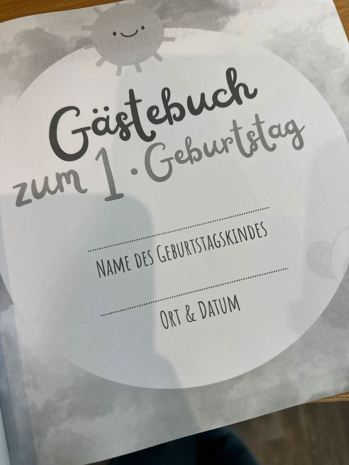 Gästebuch zum ersten Geburtstag in Oelsnitz / Vogtland