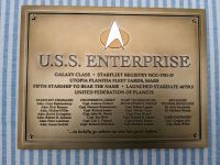 Star Trek USS Enterprise D Plaque Widmungsplakette (Eaglemoss) Niedersachsen - Meppen Vorschau